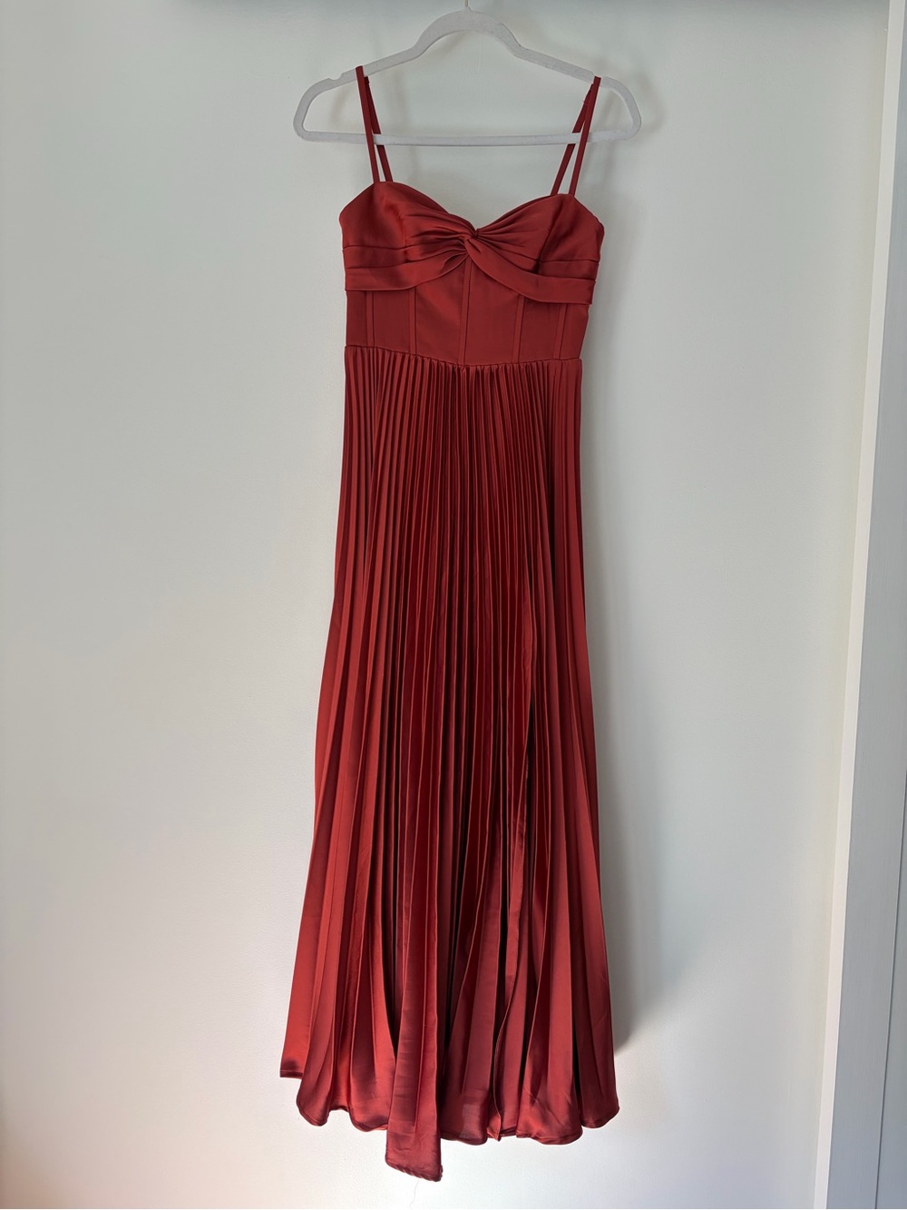 Azazie Maxi Dress/Gown - Akiko in Terracotta A2